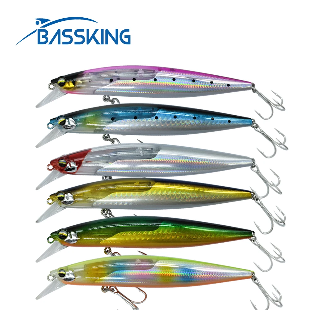 BASSKING Floating Minnow Bait 120mm 20g Saltwater Fishing Lure Pike Wobblers Pesca Artificial Hard Bait Seabass Fishing Tackle
BASSKING Floating Minnow Bait 120mm 20g Saltwater Fishing Lure Pike Wobblers Pesca Artificial Hard Bait Seabass Fishing Tackle