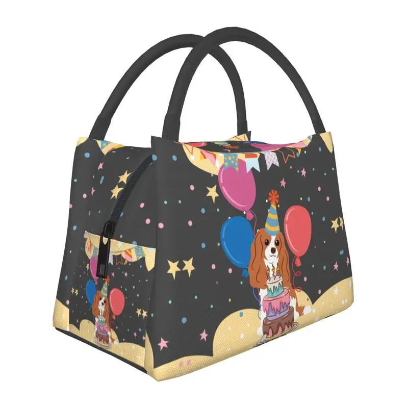 Happy Birthday Cavalier King Charles Spaniel Insulated Lunch Bag for School Office Dog Resuable Thermal Cooler Bento Box Women
Happy Birthday Cavalier King Charles Spaniel Insulated Lunch Bag for School Office Dog Resuable Thermal Cooler Bento Box Women