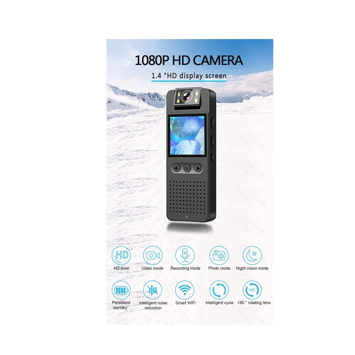 1080P HD Wifi Hotspot Camera Recorder Camera Motion Camera Mini Outdoor Camera Enforcement Recorder Outdoor Camera
1080P HD Wifi Hotspot Camera Recorder Camera Motion Camera Mini Outdoor Camera Enforcement Recorder Outdoor Camera
