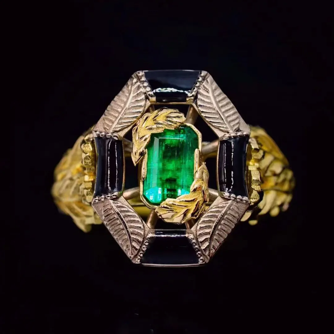 Кольцо Эдвард секретный сад изумруд в ретро стиле кольцо с черной эмалью ручной работы 14K позолоченное желтое золото Женские коктейльные От...
Кольцо Эдвард секретный сад изумруд в ретро стиле кольцо с черной эмалью ручной работы 14K позолоченное желтое золото Женские коктейльные От...