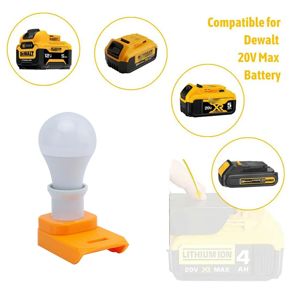 500lm LED Indoor Work Light Lampholder 3W/5W Low Voltage Protective For Dewalt 18/20V DCB Series DCB206 DCB205 Li-Ion Battery
500lm LED Indoor Work Light Lampholder 3W/5W Low Voltage Protective For Dewalt 18/20V DCB Series DCB206 DCB205 Li-Ion Battery