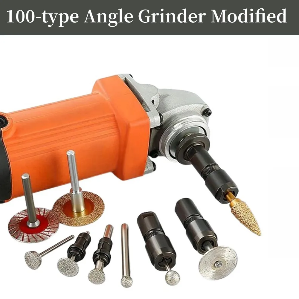 2pc Angle Grinder Adapter For 100-type Angle Grinder 3/6mm High Carbon Steel Angle Grinder To Straight Grinder Modified Adapter
2pc Angle Grinder Adapter For 100-type Angle Grinder 3/6mm High Carbon Steel Angle Grinder To Straight Grinder Modified Adapter