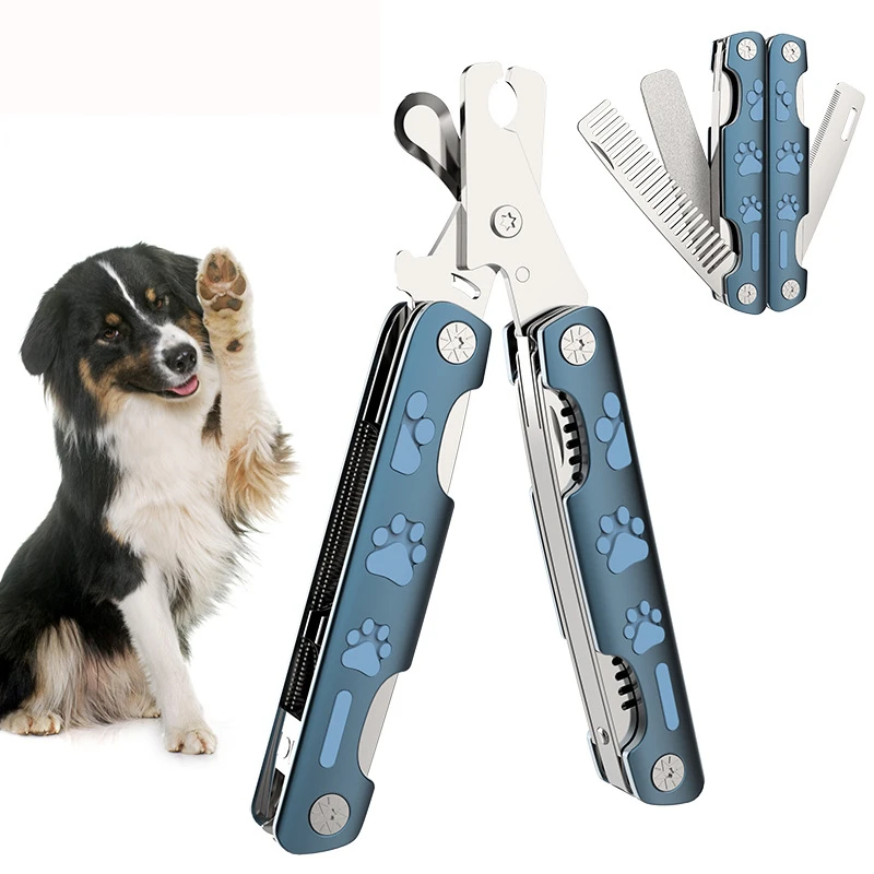Pet Supplies Dog Nail Scissors Stainless Steel Multifunctional Comb Folding Convenient Nail Clipper
Pet Supplies Dog Nail Scissors Stainless Steel Multifunctional Comb Folding Convenient Nail Clipper