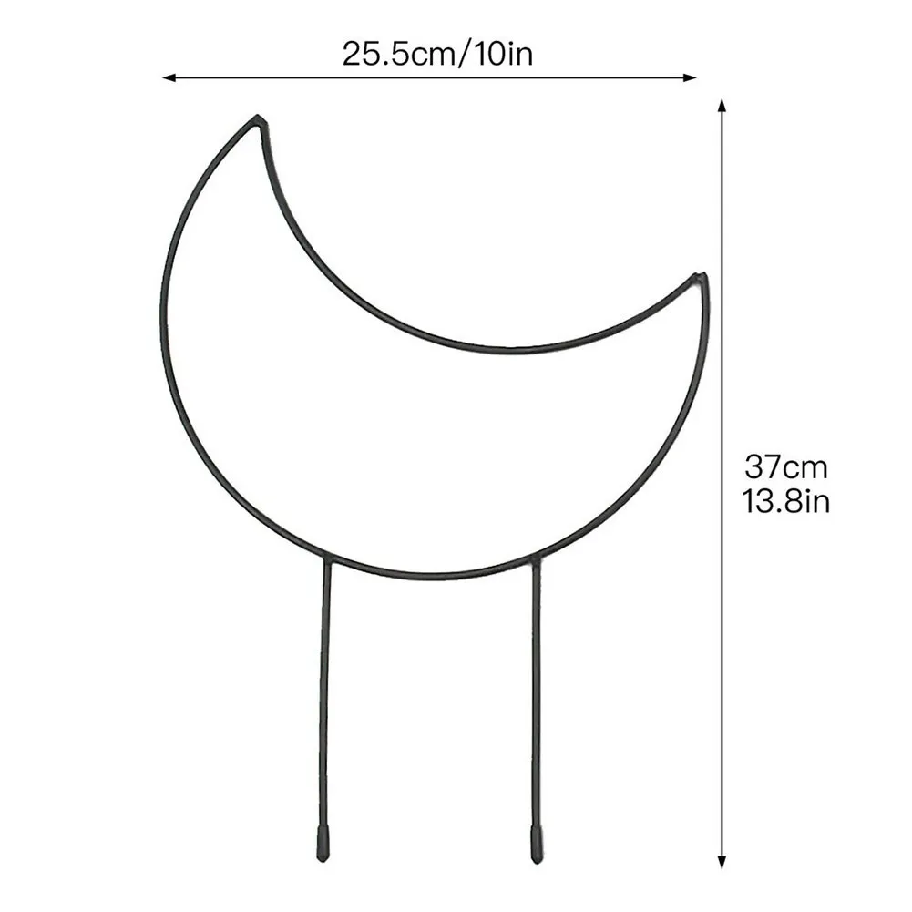 Support Frame Black Plant Frame Flower Stand Stake And Moon-shaped Iron Climbing Bracket For Gardens Woods Scenic Spots
Support Frame Black Plant Frame Flower Stand Stake And Moon-shaped Iron Climbing Bracket For Gardens Woods Scenic Spots