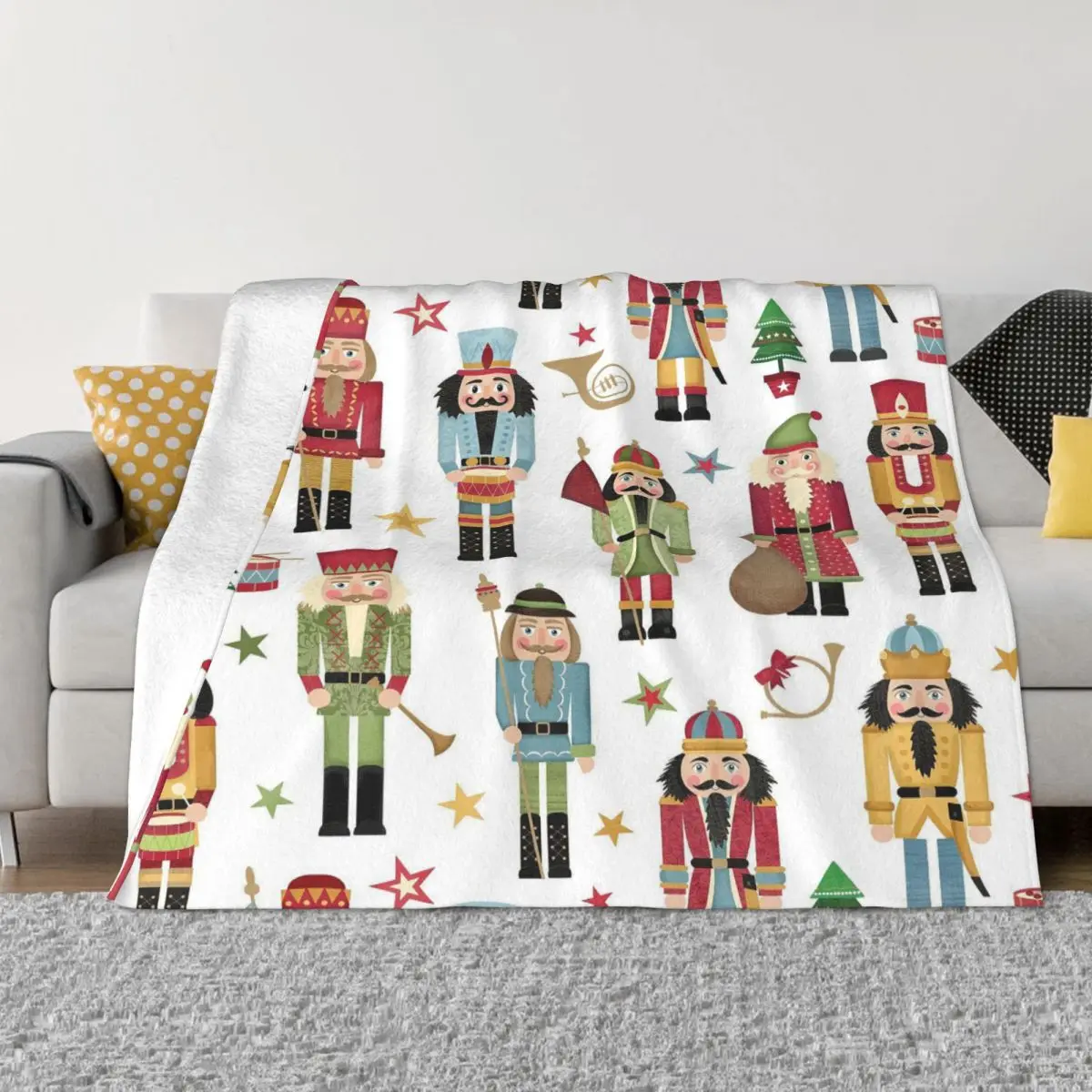 Nutcracker Christmas Tree Star Blankets Fleece Spring Autumn Breathable Super Soft Throw Blanket for Home Couch Bedspreads
Nutcracker Christmas Tree Star Blankets Fleece Spring Autumn Breathable Super Soft Throw Blanket for Home Couch Bedspreads