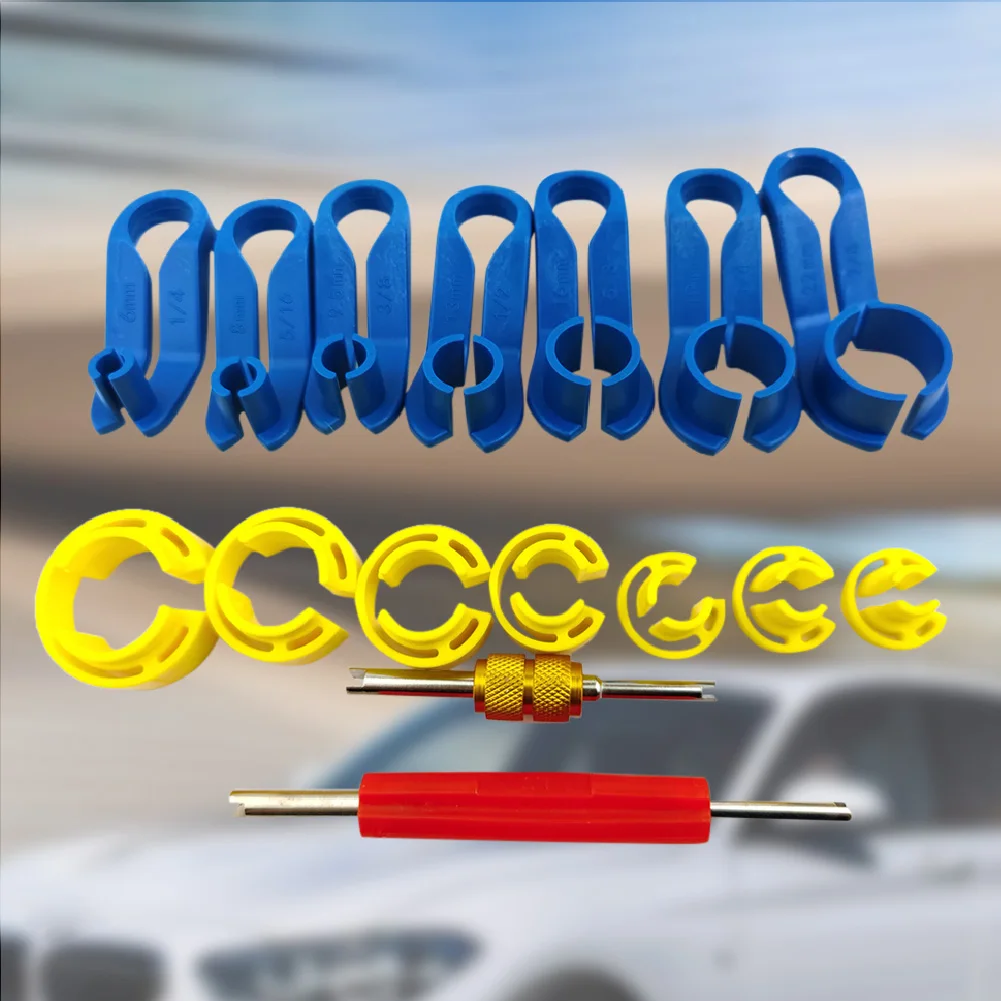 16pcs Car AC Fuel Line Disconnect Tool Set with Storage Box Auto Fuel Line Quick Removal Tool Repair Kit Accessories Repair Tool
16pcs Car AC Fuel Line Disconnect Tool Set with Storage Box Auto Fuel Line Quick Removal Tool Repair Kit Accessories Repair Tool