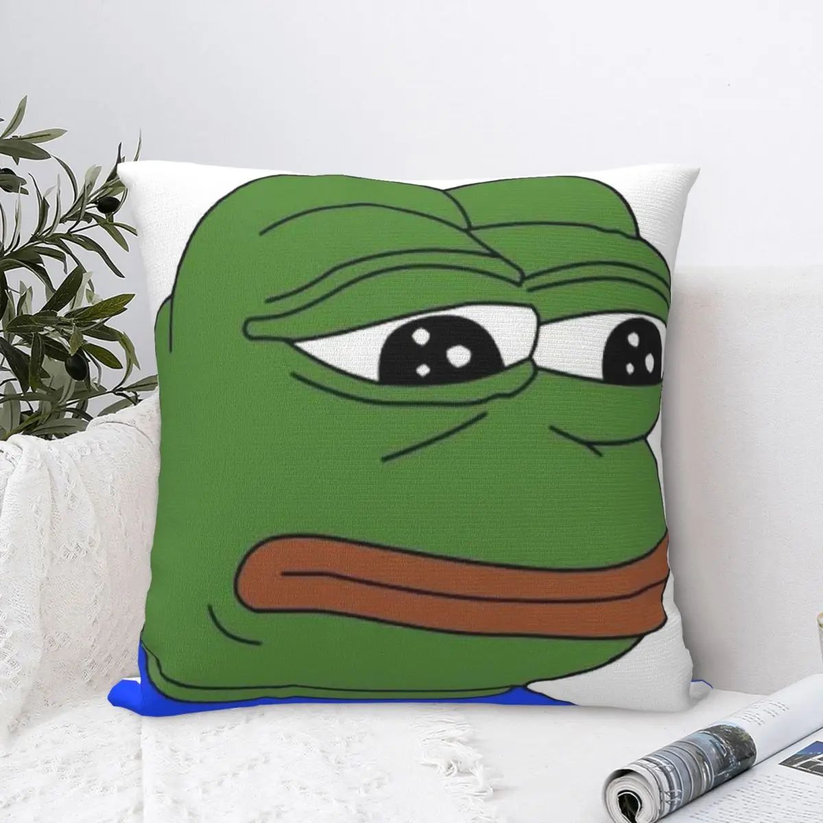 Pepe The Frog - The Original Meme Cover Of Sofa With Zipper Throw Pillows Case White Street Funny Interesting Cute Skin-friendly
Pepe The Frog - The Original Meme Cover Of Sofa With Zipper Throw Pillows Case White Street Funny Interesting Cute Skin-friendly