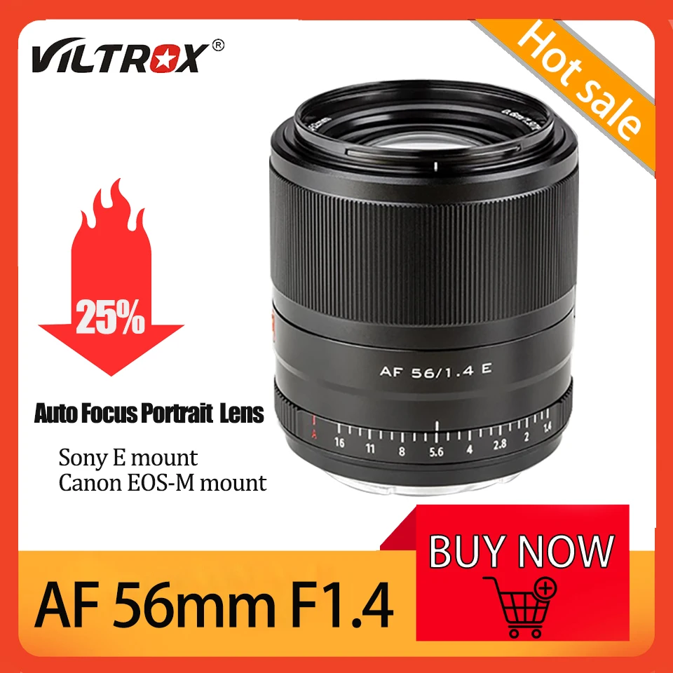 Viltrox 56 мм F1.4 AF портретный стандартный основной объектив для Sony E-Mount камера A7R A7III A9II A6600 A7IV Canon стандартное Крепление
Viltrox 56 мм F1.4 AF портретный стандартный основной объектив для Sony E-Mount камера A7R A7III A9II A6600 A7IV Canon стандартное Крепление