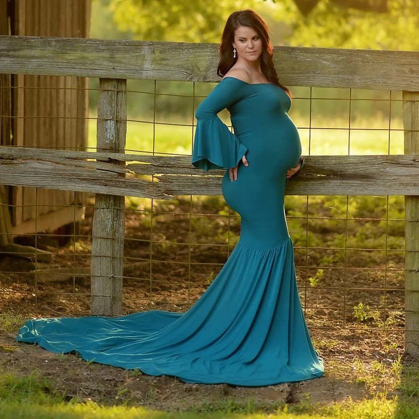 Mercerized Cotton Maternity Dresses for Photo Shoot Ruffle Sleeve Trailing Dress Sexy Baby Shower Photography Pregnancy Dress
Mercerized Cotton Maternity Dresses for Photo Shoot Ruffle Sleeve Trailing Dress Sexy Baby Shower Photography Pregnancy Dress