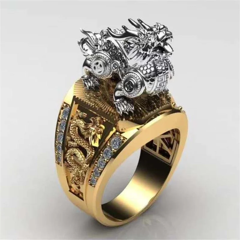 Classic Domineering Lucky Pixiu Carved Pattern Open Adjustable Ring For Men Ethnic Hip Hop Party Jewelry Male Hand Accessories
Classic Domineering Lucky Pixiu Carved Pattern Open Adjustable Ring For Men Ethnic Hip Hop Party Jewelry Male Hand Accessories