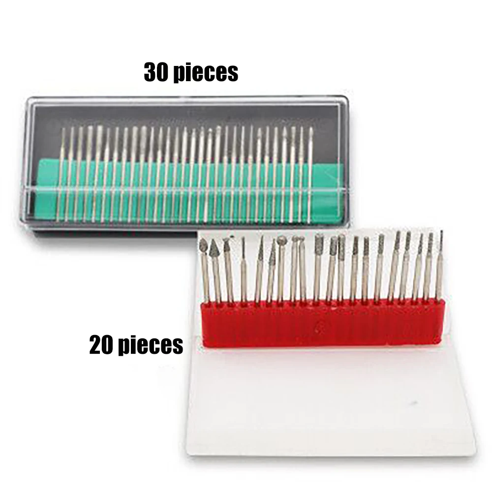 30pcs Diamond Grinding Head Round Cylindrical Conical Ball Shape Grinding Tip Grinding Needle Grinding Head Set 
30pcs Diamond Grinding Head Round Cylindrical Conical Ball Shape Grinding Tip Grinding Needle Grinding Head Set