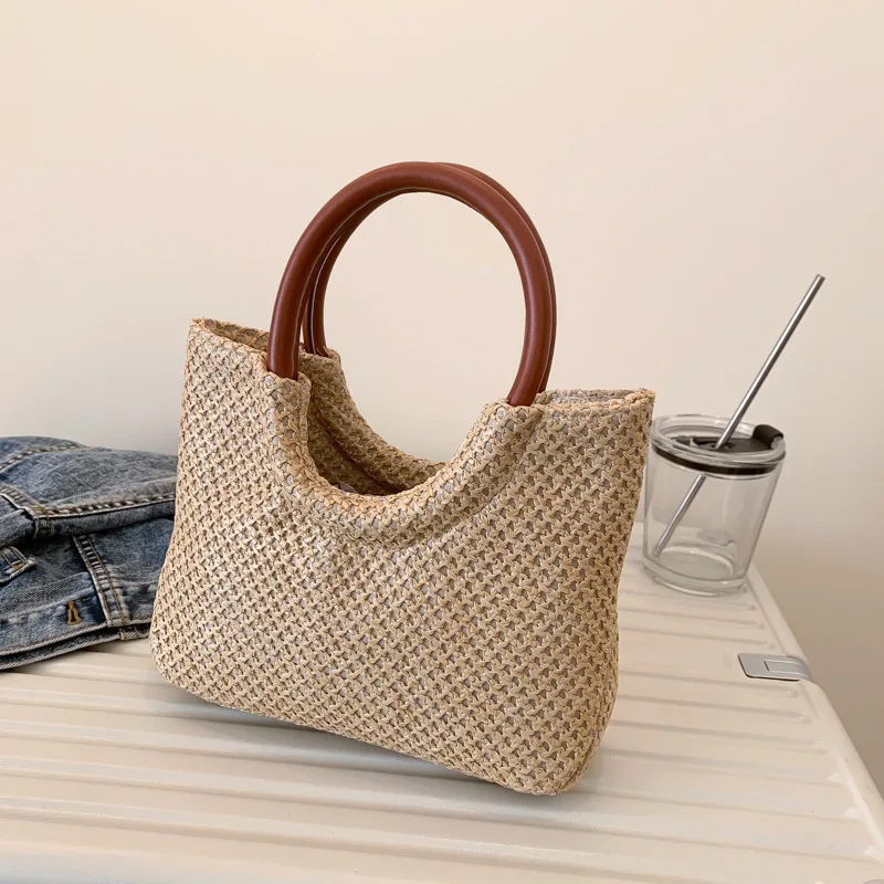 Summer Straw Top Handle Bag Beach Totes Woven Handbags 2023 Design Crossbody Bags for Women Branded Simple Female Shoulder Bags
Summer Straw Top Handle Bag Beach Totes Woven Handbags 2023 Design Crossbody Bags for Women Branded Simple Female Shoulder Bags
