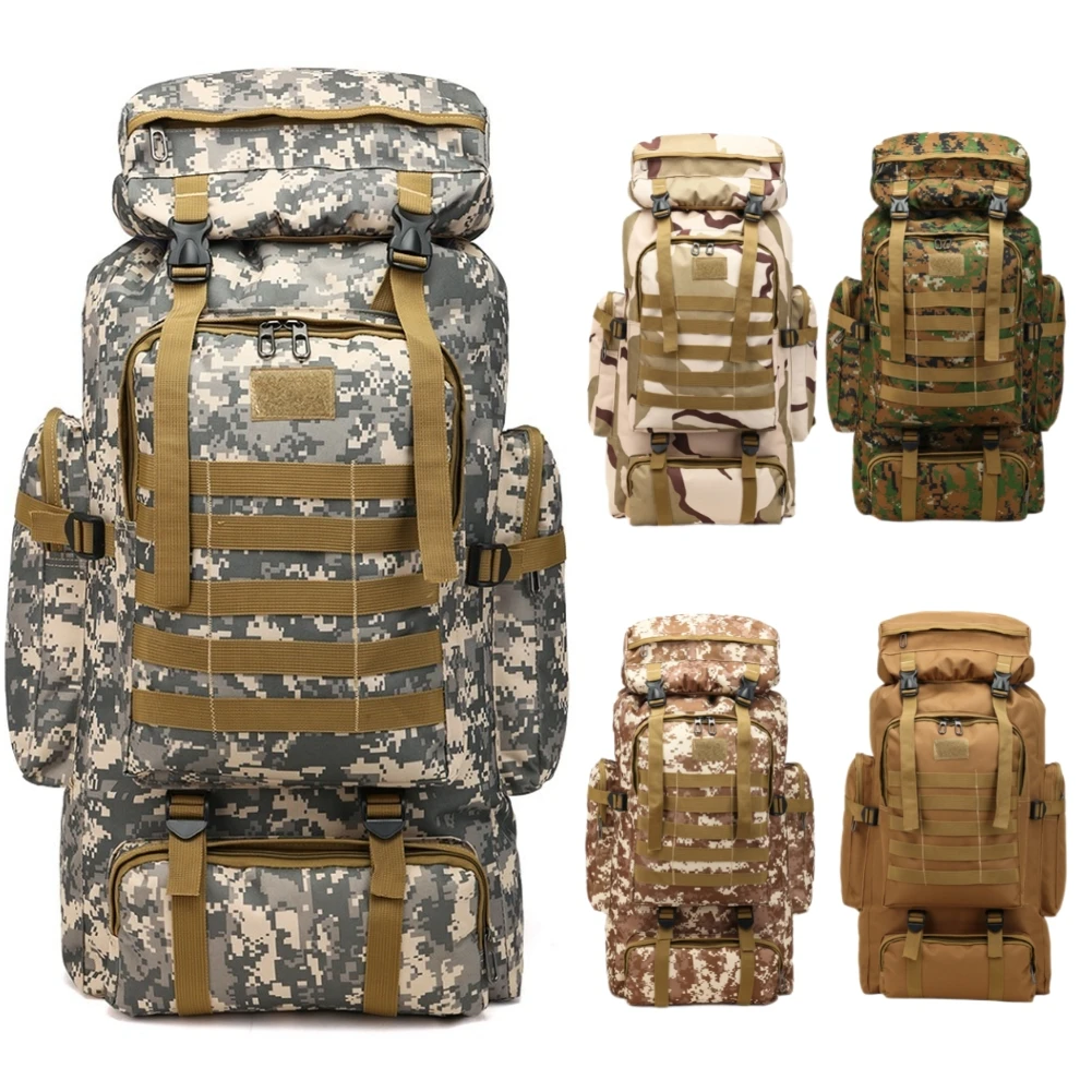 80L Military Tactical Backpack Army Bag Molle System Backpacks Outdoor Sports Rucksack Camping Hiking Knapsacks
80L Military Tactical Backpack Army Bag Molle System Backpacks Outdoor Sports Rucksack Camping Hiking Knapsacks