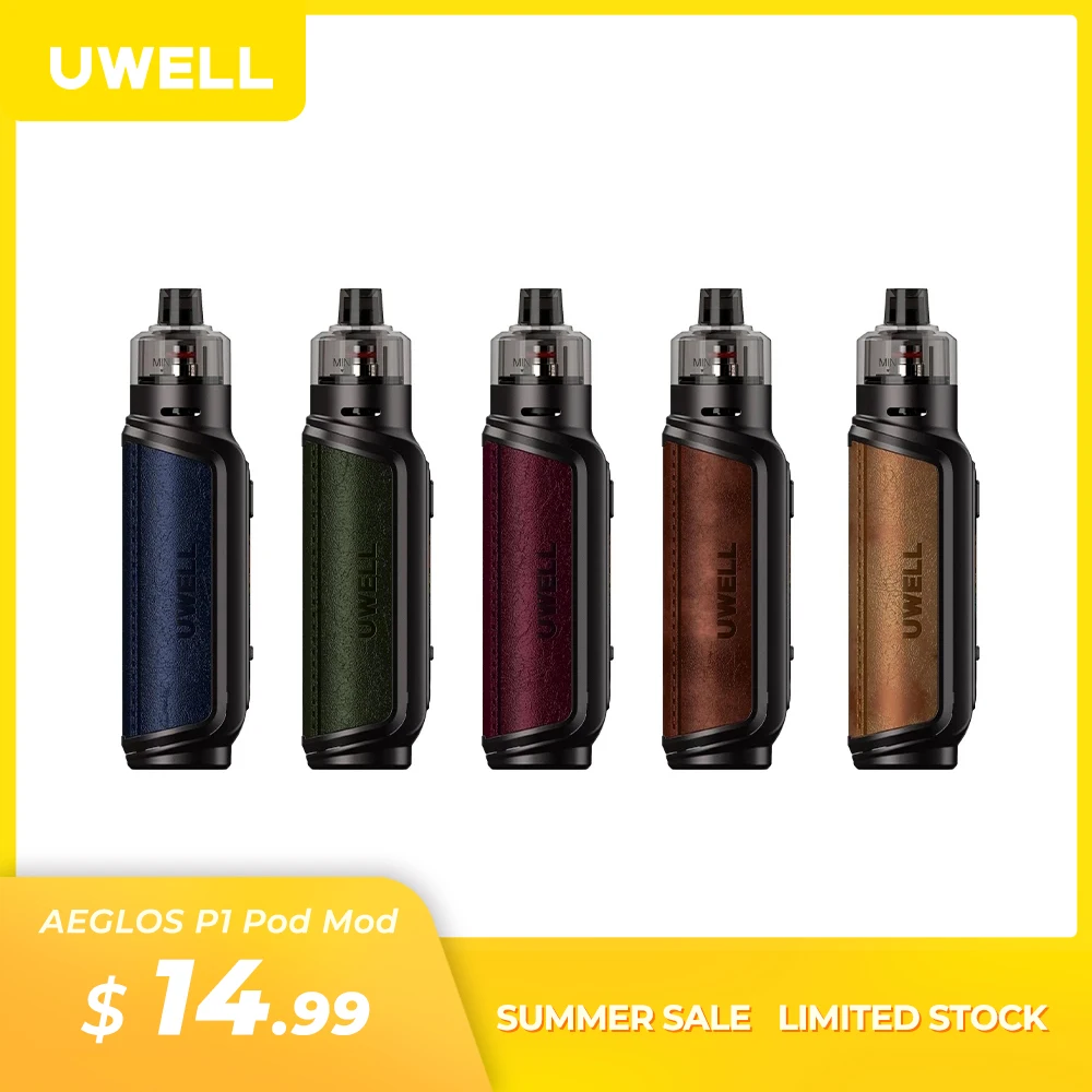 UWELL AEGLOS P1 Pod Mod 5W-80W Vape Kit 4 ML Cartridge 0.2/0.6ohm Mesh Coil 18650 Battery Electronic Cigarette MOD Pod Vape Kit
UWELL AEGLOS P1 Pod Mod 5W-80W Vape Kit 4 ML Cartridge 0.2/0.6ohm Mesh Coil 18650 Battery Electronic Cigarette MOD Pod Vape Kit