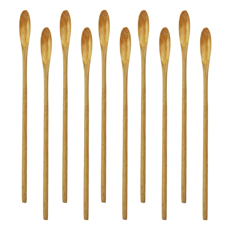 Bar Spoon, Cocktail Spoon, Swizzle Sticks For Drinks, 7.96 Inch 10 Pieces Natural Wood Long Handle Drink Spoons Cocktail Stirrer
Bar Spoon, Cocktail Spoon, Swizzle Sticks For Drinks, 7.96 Inch 10 Pieces Natural Wood Long Handle Drink Spoons Cocktail Stirrer