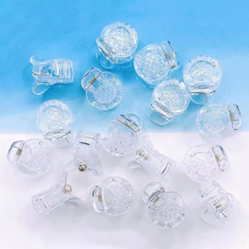 10pcs Mini Hair Clip Claw Lady Girls Braided Pineapple Clip Transparent Headwear Clamps Crab Barrettes Hair Accessories 2cm
10pcs Mini Hair Clip Claw Lady Girls Braided Pineapple Clip Transparent Headwear Clamps Crab Barrettes Hair Accessories 2cm