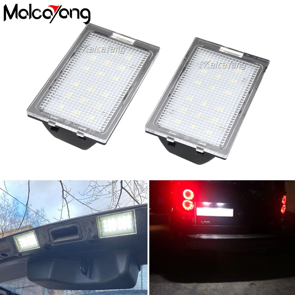 2Pcs White LED Car Number License Plate Lights Lamps For Land Range Rover Sport L320 Discovery 3 4 LR3 LR4 Freelander 2 LR2 12V 
2Pcs White LED Car Number License Plate Lights Lamps For Land Range Rover Sport L320 Discovery 3 4 LR3 LR4 Freelander 2 LR2 12V