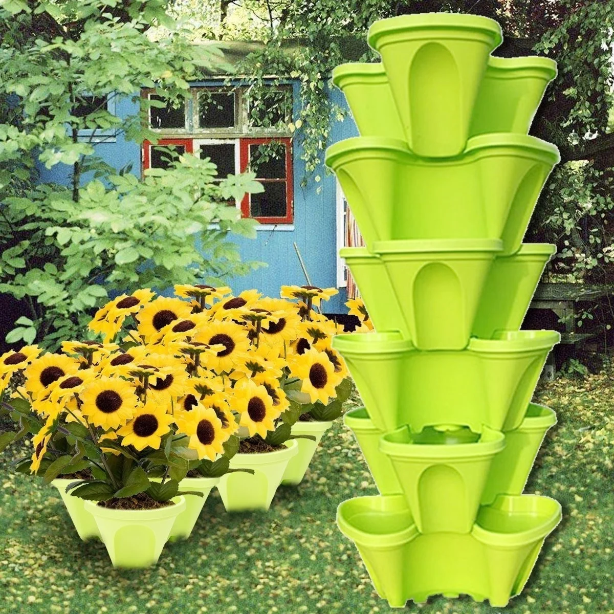 1 Pcs Plastic Stackable Vertical Flower Plant Pot Seedling Holder Garden Planter Decor Planting Can Be Stacked Pots
1 Pcs Plastic Stackable Vertical Flower Plant Pot Seedling Holder Garden Planter Decor Planting Can Be Stacked Pots