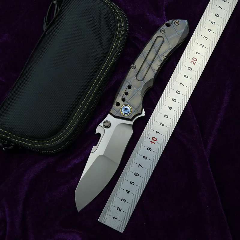 LEMIFSHE ST991 flipper folding knife M390 blade solid titanium handle outdoor camping hunting pocket fruit knives EDC
LEMIFSHE ST991 flipper folding knife M390 blade solid titanium handle outdoor camping hunting pocket fruit knives EDC