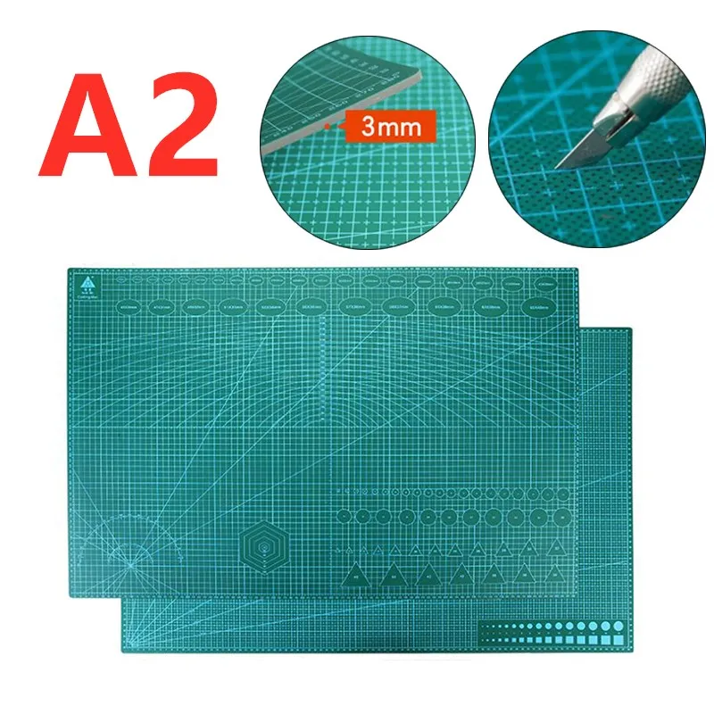 3mm A2 PVC Cutting Mat Pad Double Printed Self Healing Leather Craft Tools Patchwork Quilting Scrapbooking Board Art Cutter
3mm A2 PVC Cutting Mat Pad Double Printed Self Healing Leather Craft Tools Patchwork Quilting Scrapbooking Board Art Cutter