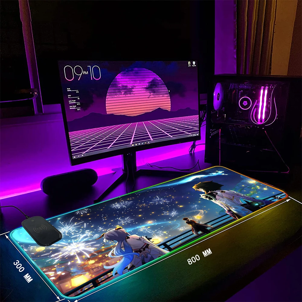 MRGLZY Genshin Impact Shenhe Rgb Беспроводная зарядка, светодиодные игровые аксессуары, зарядное устройство, коврик Xxl, игровой коврик для мыши Typec, коврик для мыши Lol
MRGLZY Genshin Impact Shenhe Rgb Беспроводная зарядка, светодиодные игровые аксессуары, зарядное устройство, коврик Xxl, игровой коврик для мыши Typec, коврик для мыши Lol