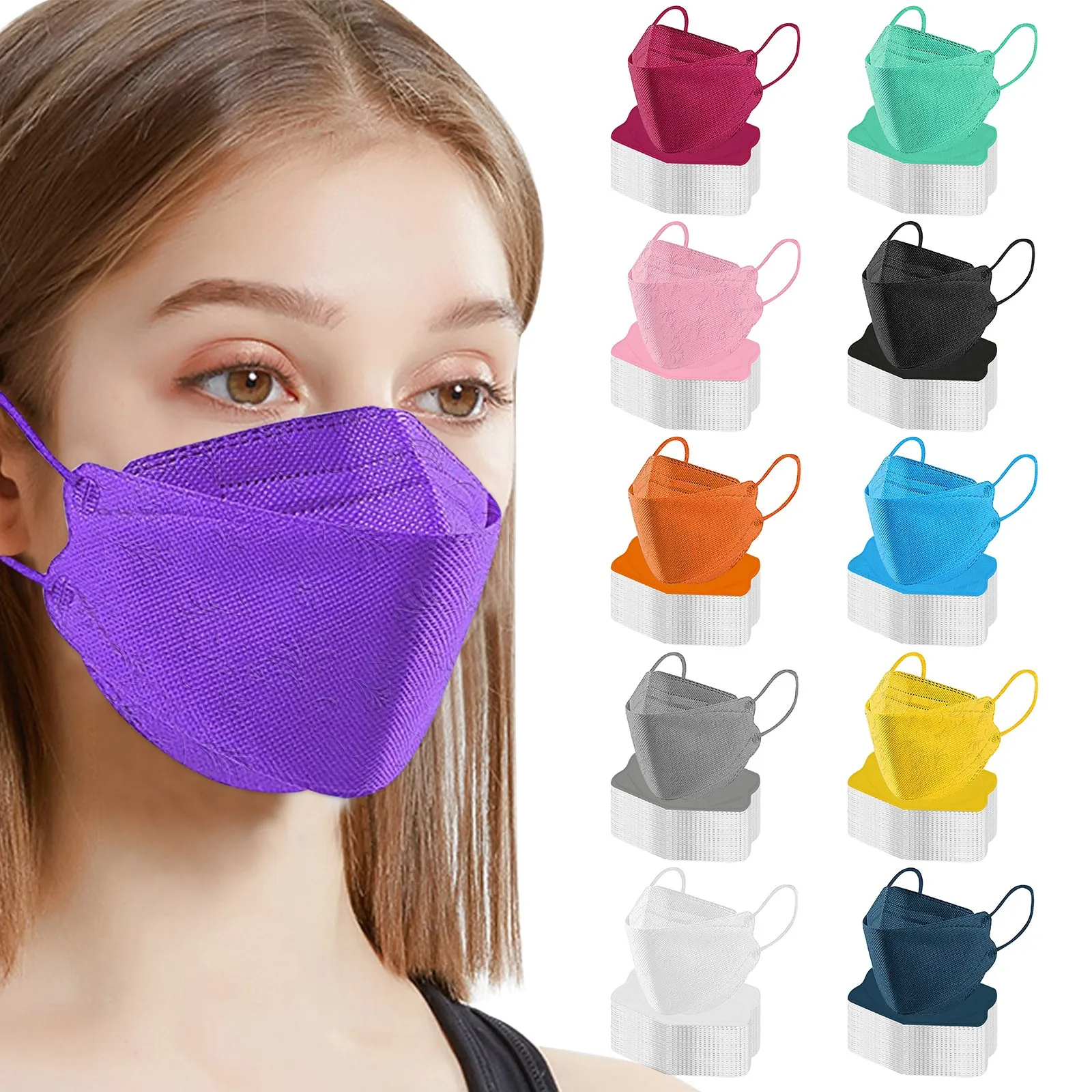 50pc Solid Color Adult Protection Mask 4ply Pink Purple Adult 4d Breathable Mouth Cover Pm2.5 Masks Decoration Facemask
50pc Solid Color Adult Protection Mask 4ply Pink Purple Adult 4d Breathable Mouth Cover Pm2.5 Masks Decoration Facemask