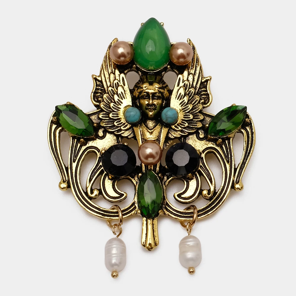 JBJD Vintage Jewelry Old Style Fairy Figure Geo Rhinestone Angel Brooch For Lady Men Gift Accessories
JBJD Vintage Jewelry Old Style Fairy Figure Geo Rhinestone Angel Brooch For Lady Men Gift Accessories