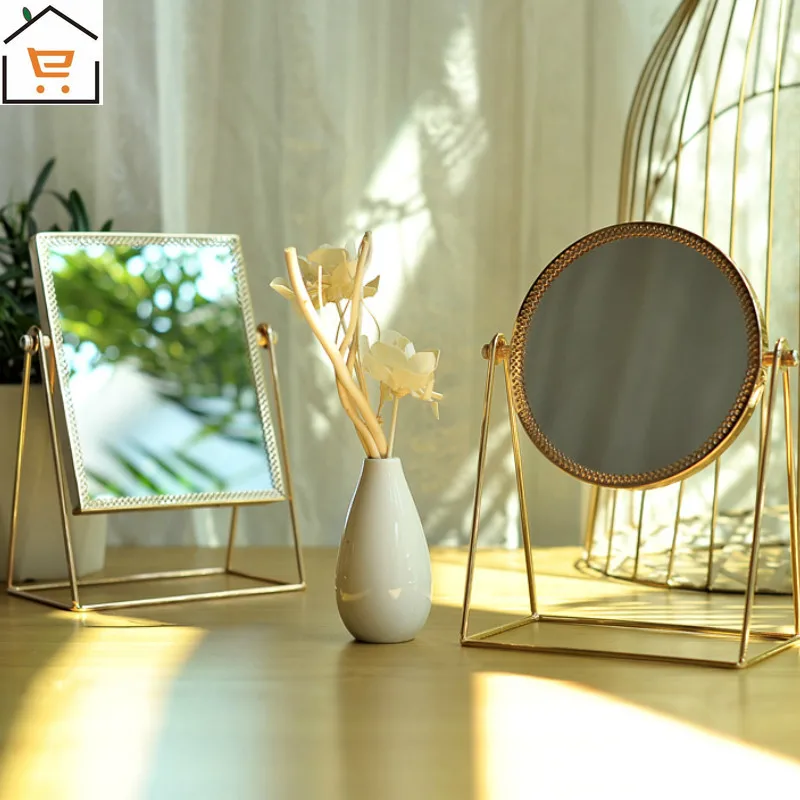 Desktop Mirror Bedroom Bohemian Decorative Gold Mirror Simple Round Dorm Princess Mirror Retro Mirror Decorative Mirror CL81106
Desktop Mirror Bedroom Bohemian Decorative Gold Mirror Simple Round Dorm Princess Mirror Retro Mirror Decorative Mirror CL81106