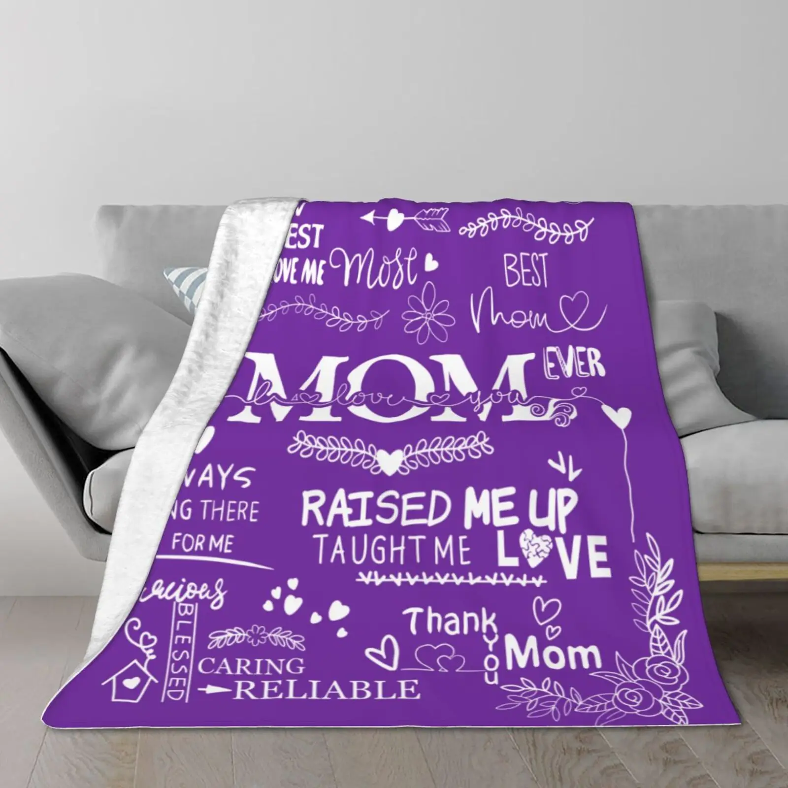 I Love You Mom Blanket Gifts for Mom Birthday Gifts from Daughter Son for Valentine’s Day, Mother’s Day, Purple Blanket
I Love You Mom Blanket Gifts for Mom Birthday Gifts from Daughter Son for Valentine’s Day, Mother’s Day, Purple Blanket