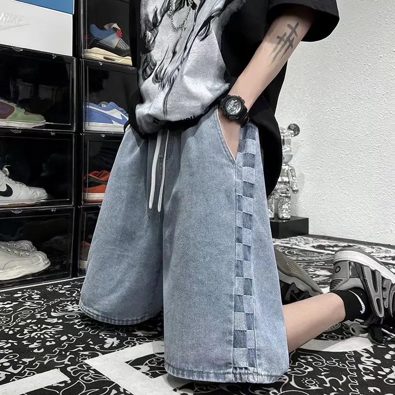 2022 New Summer Women High Waist Blue Wide Leg Denim Shorts Casual Female Solid Streetwear Stright Jeans Bermuda Shorts
2022 New Summer Women High Waist Blue Wide Leg Denim Shorts Casual Female Solid Streetwear Stright Jeans Bermuda Shorts