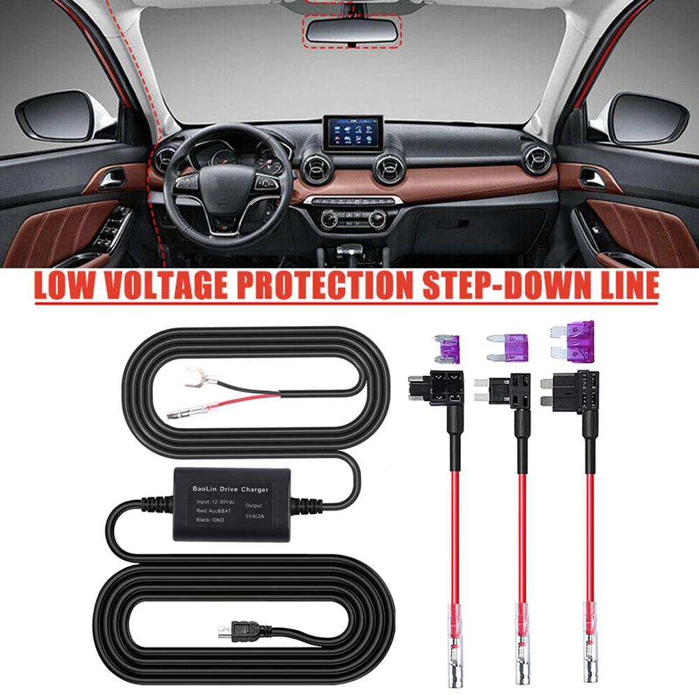 Universal Hard Wire Fuse Box Holder Car Recorder Dash Cam Hard Wire Kit USB Interface Harness Car Accessories
Universal Hard Wire Fuse Box Holder Car Recorder Dash Cam Hard Wire Kit USB Interface Harness Car Accessories