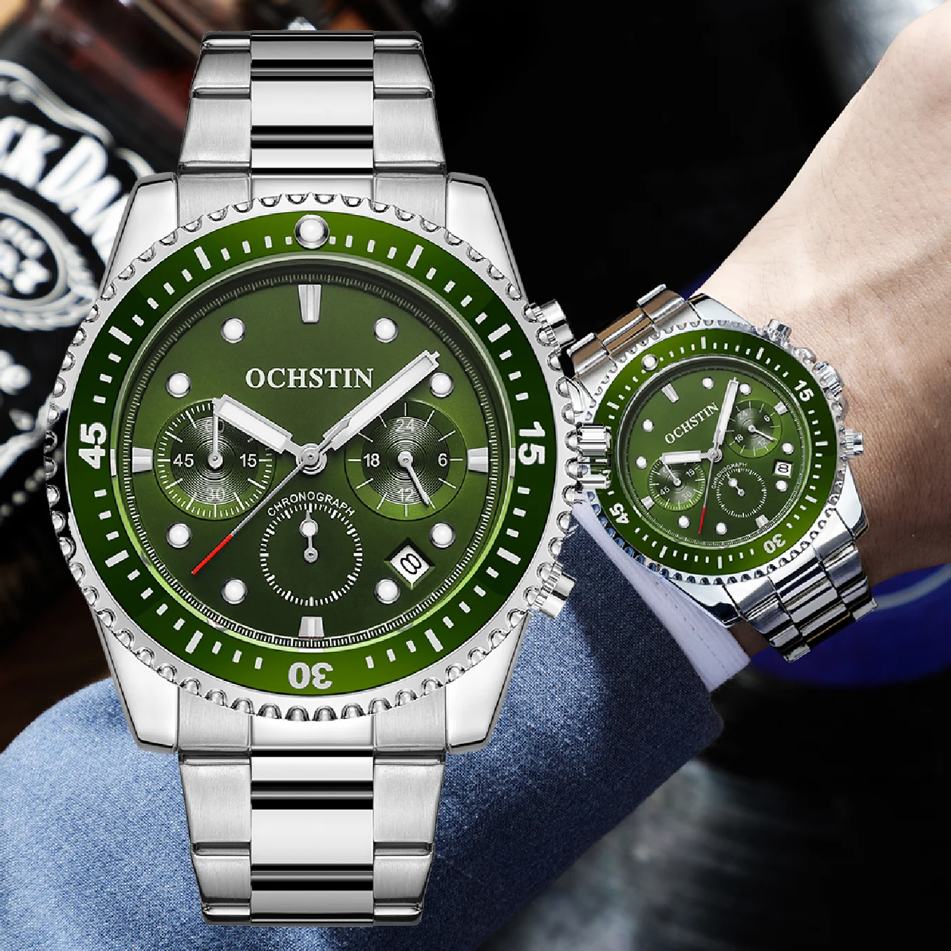OCHSTIN Luxury New Quartz Wristwatch Men Sport Watches Relogio Masculino Stainless Steel Band Chronograph Clock Male Waterproof
OCHSTIN Luxury New Quartz Wristwatch Men Sport Watches Relogio Masculino Stainless Steel Band Chronograph Clock Male Waterproof