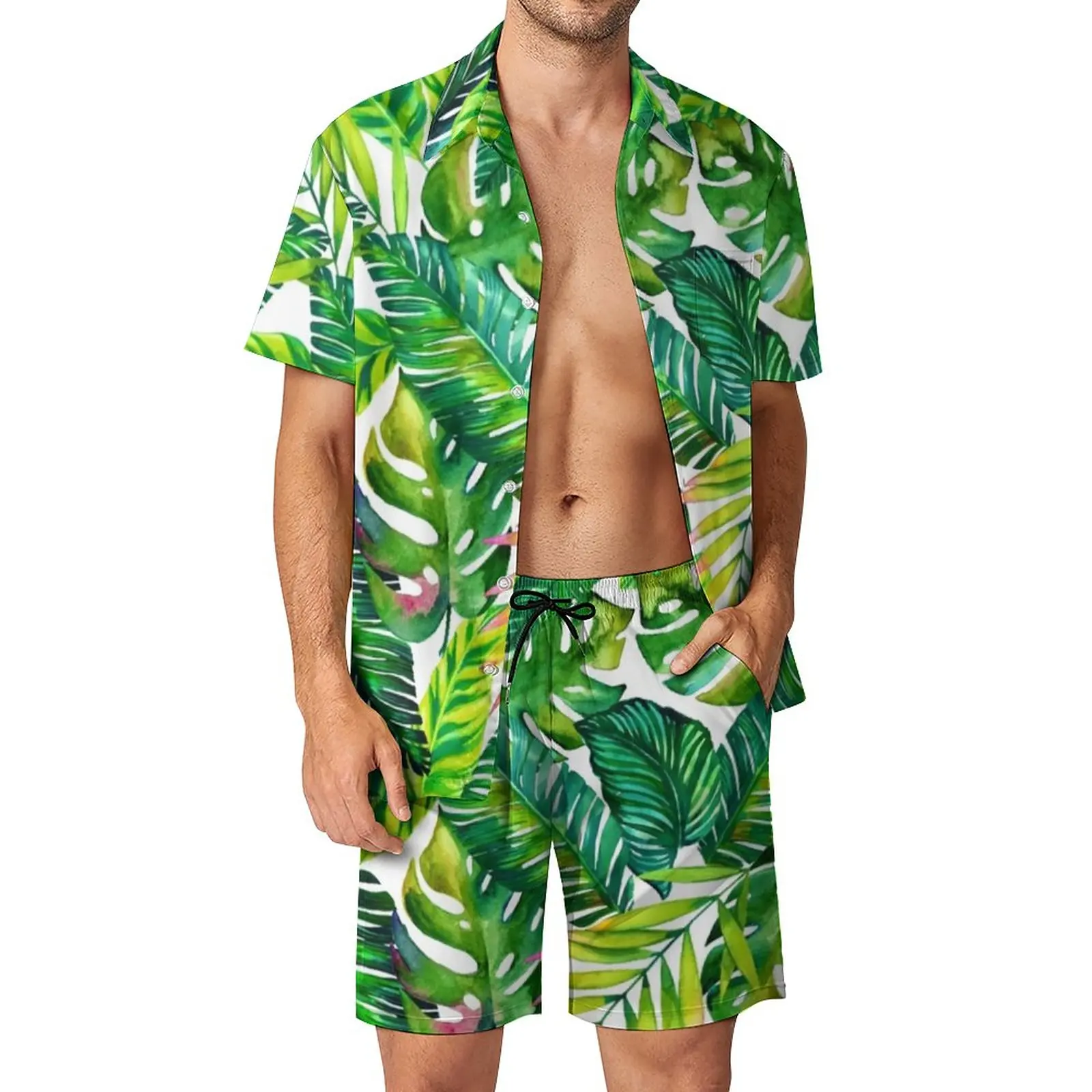 Banana Leaves Print Men Sets Tropical Palm Funny Casual Shirt Set Short Sleeve Shorts 2 Piece Beach Plus Size Suit Large Size
Banana Leaves Print Men Sets Tropical Palm Funny Casual Shirt Set Short Sleeve Shorts 2 Piece Beach Plus Size Suit Large Size