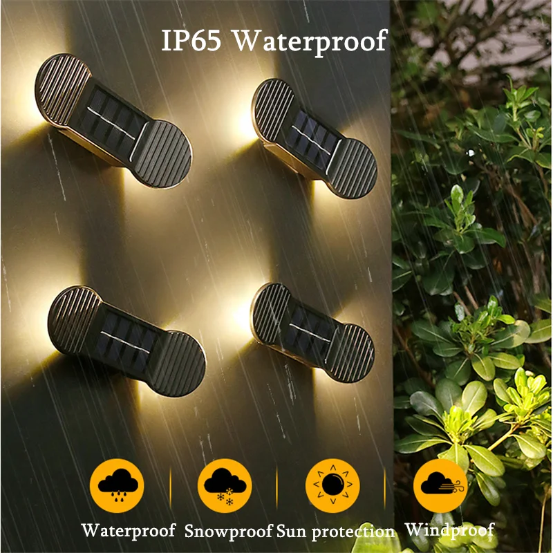 Solar Up And Down Luminous LED Fence Streetlights Solar IP65 Waterproof Lighting Outdoor Courtyard Lamp Garden Decor Wall Lamps
Solar Up And Down Luminous LED Fence Streetlights Solar IP65 Waterproof Lighting Outdoor Courtyard Lamp Garden Decor Wall Lamps