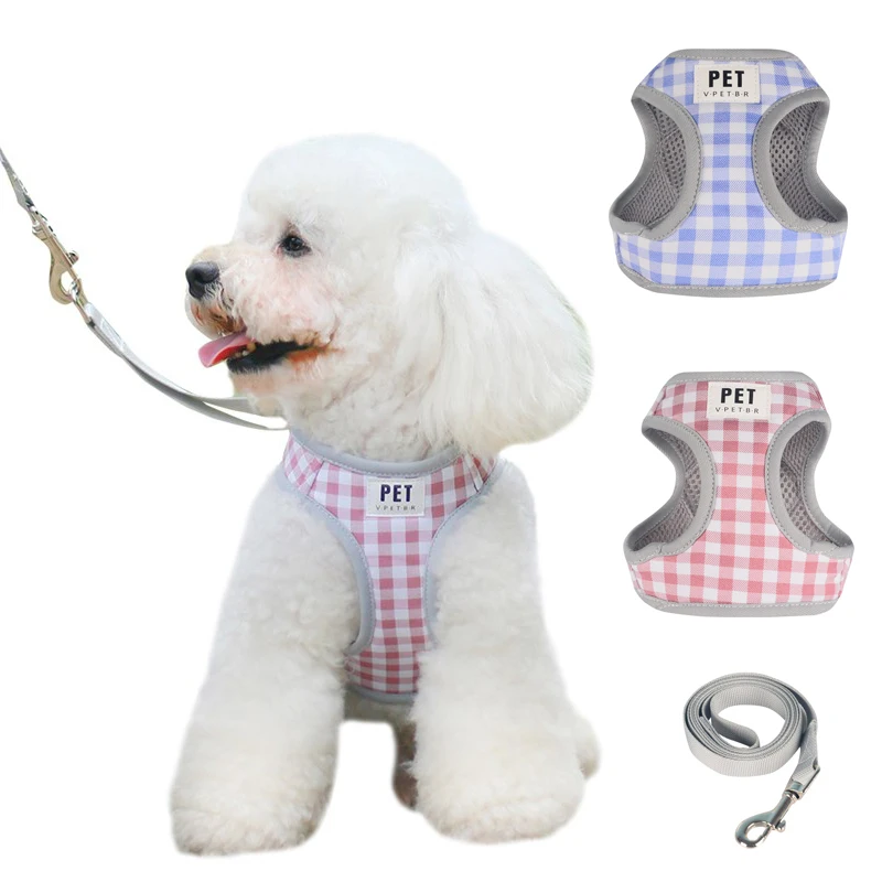 Plaid Pet Harness Collar Puppy Cat Vest Walking Lead Leash Soft Breathable Mesh Harness For Small Medium Dogs Chihuahua Products
Plaid Pet Harness Collar Puppy Cat Vest Walking Lead Leash Soft Breathable Mesh Harness For Small Medium Dogs Chihuahua Products