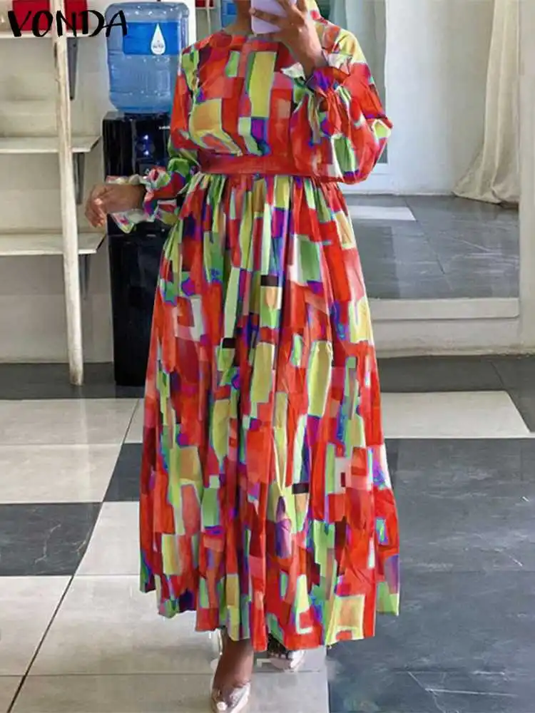 VONDA Female Summer Office Belted Beach Printed Maxi Robe Bohemian Long Maxi Dresses Pleated Sundress Long Sleeve Party Vestido
VONDA Female Summer Office Belted Beach Printed Maxi Robe Bohemian Long Maxi Dresses Pleated Sundress Long Sleeve Party Vestido