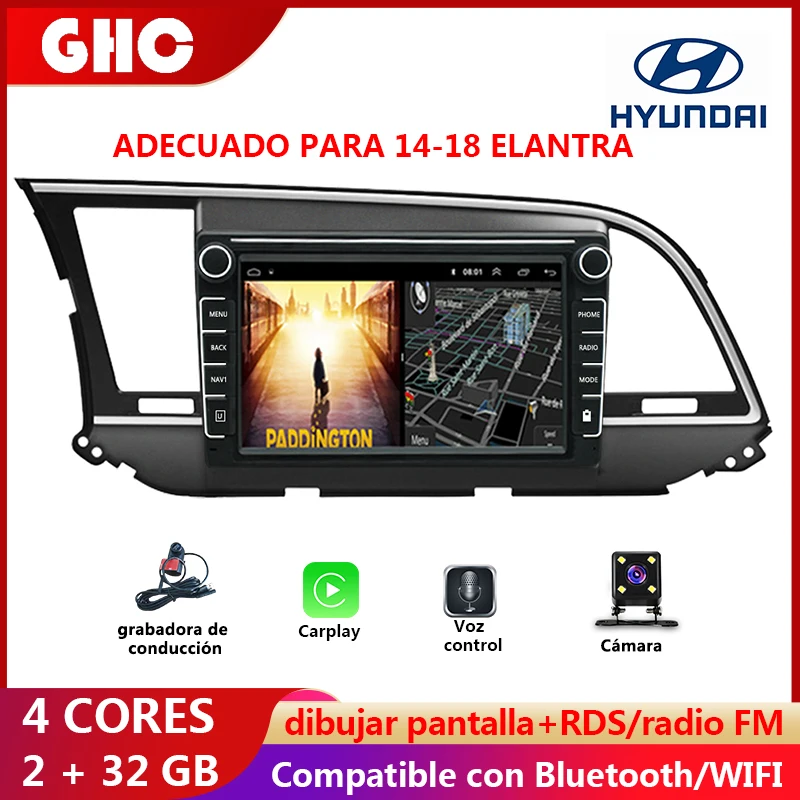 Автомобильный мультимедийный плеер GHC для Hyundai Elantra 2014-2018, автомагнитола 2 Din, стерео, головное устройство, поддержка Bluetooth, AI, голосовой GPS для ...
Автомобильный мультимедийный плеер GHC для Hyundai Elantra 2014-2018, автомагнитола 2 Din, стерео, головное устройство, поддержка Bluetooth, AI, голосовой GPS для ...