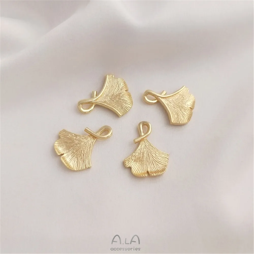 14K gold ginkgo pendant, leaf pendant, diy bracelet, necklace, earring pendant
14K gold ginkgo pendant, leaf pendant, diy bracelet, necklace, earring pendant