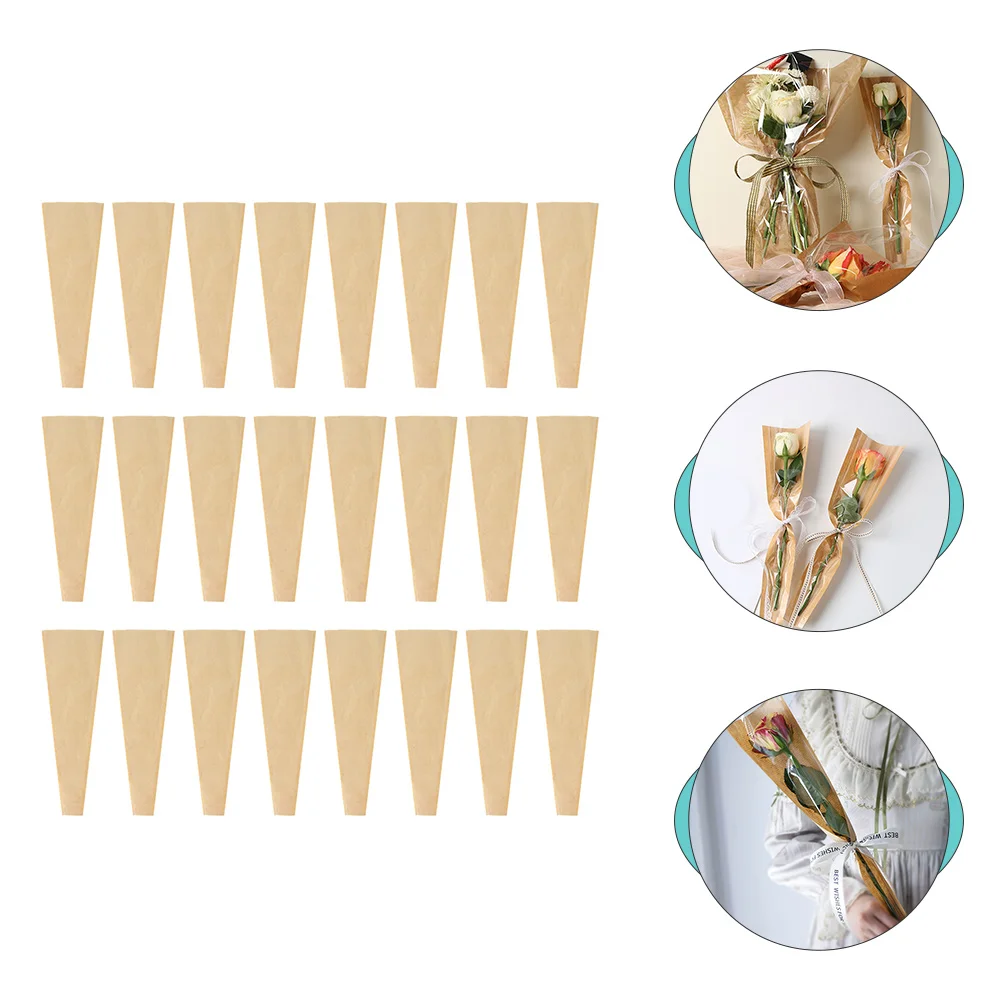 50 Pcs Wrapping Paper Floral Arrangement Bags Florist Rose Bouquet Flower Packaging Pouches Clear Packing
50 Pcs Wrapping Paper Floral Arrangement Bags Florist Rose Bouquet Flower Packaging Pouches Clear Packing