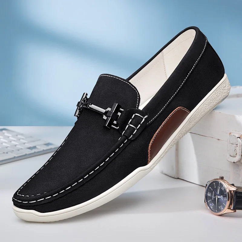 Soft Sole Lightweight Loafers Men Slip on Fashion Casual Shoes Genuine Leather Luxury Shoes Non-slip Driving Shoes Men Moccasin
Soft Sole Lightweight Loafers Men Slip on Fashion Casual Shoes Genuine Leather Luxury Shoes Non-slip Driving Shoes Men Moccasin