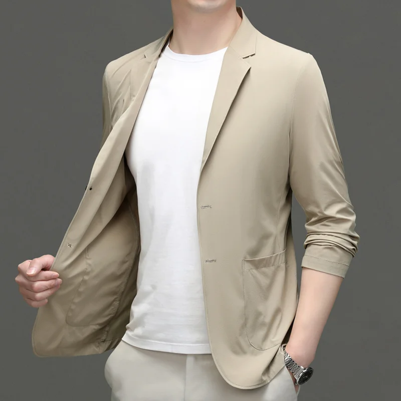 Summer Sun Protection Suit Men's 2022 New Ice Silk Litweit Sprin and Autumn Small Suit Lare Size Sinle Western Coat
Summer Sun Protection Suit Men's 2022 New Ice Silk Litweit Sprin and Autumn Small Suit Lare Size Sinle Western Coat
