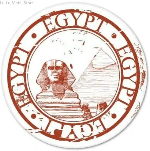 Egypt Travel Stamp Design Round Metal Tin Sign Suitable for Home and Kitchen Bar Cafe Garage Wall Decor Retro Vintage
Egypt Travel Stamp Design Round Metal Tin Sign Suitable for Home and Kitchen Bar Cafe Garage Wall Decor Retro Vintage