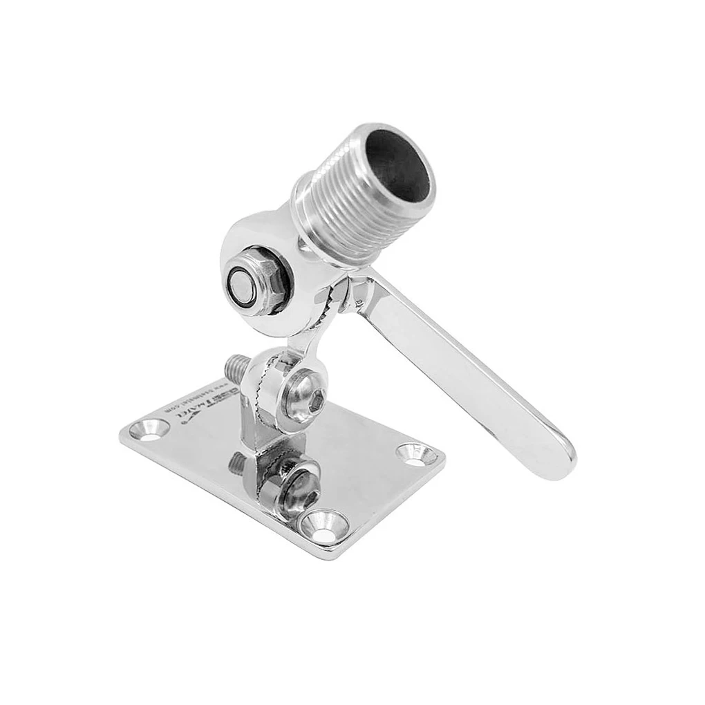 Stainless Steel Boat 1-inch Antenna Base Double Ratchets Rotatable Mirror Polished Heavy Duty Mount Hardware Accessories
Stainless Steel Boat 1-inch Antenna Base Double Ratchets Rotatable Mirror Polished Heavy Duty Mount Hardware Accessories