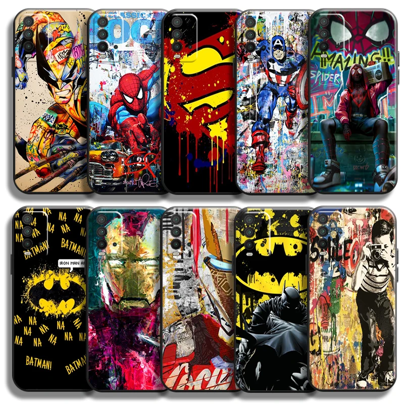 Marvel Street Graffiti For Xiaomi Redmi Note 10 10S 10T 9 9S 9T 8 8T Pro 5G Redmi 10 9 9T 9A 9C 8 8A Phone Case TPU Funda
Marvel Street Graffiti For Xiaomi Redmi Note 10 10S 10T 9 9S 9T 8 8T Pro 5G Redmi 10 9 9T 9A 9C 8 8A Phone Case TPU Funda