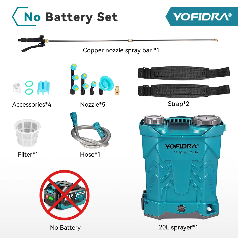 Электрический опрыскиватель YOFIDRA 20 л для сада
Электрический опрыскиватель YOFIDRA 20 л для сада