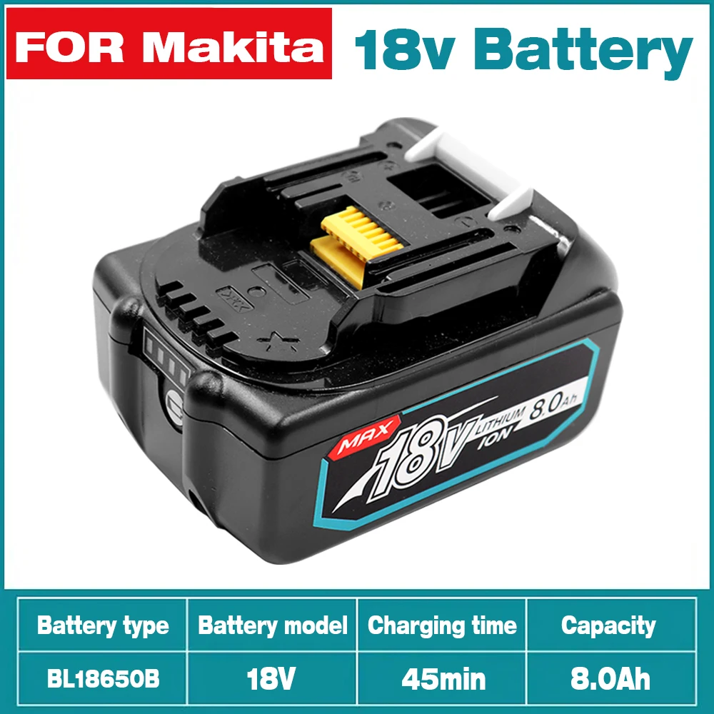 Аккумуляторная батарея BL1860, 18 в, 14,4 Ач, для Makita BL1840, BL1850, BL1860B, BHR240
Аккумуляторная батарея BL1860, 18 в, 14,4 Ач, для Makita BL1840, BL1850, BL1860B, BHR240