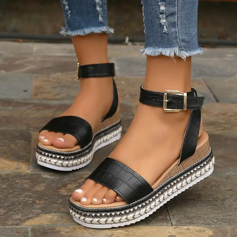 Women's Shoes 2023 Fashion Ankle Strap Women's Sandals Summer Casual Sandals Women Wedges Shoes Ladies Peep Toe Platform Sandals
Women's Shoes 2023 Fashion Ankle Strap Women's Sandals Summer Casual Sandals Women Wedges Shoes Ladies Peep Toe Platform Sandals