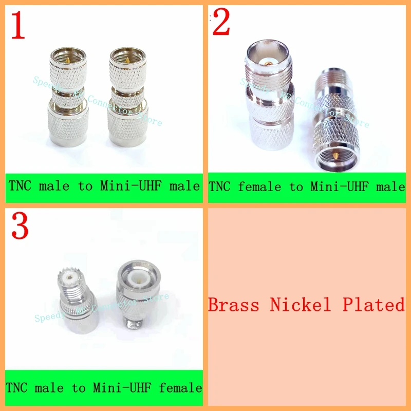 1Pcs SL16 Mini UHF S0239 PL259 To TNC Male Plug&Female Jack Straight Connector Mini UHF To TNC Coax Adapters Brass Nickel Plated
1Pcs SL16 Mini UHF S0239 PL259 To TNC Male Plug&Female Jack Straight Connector Mini UHF To TNC Coax Adapters Brass Nickel Plated