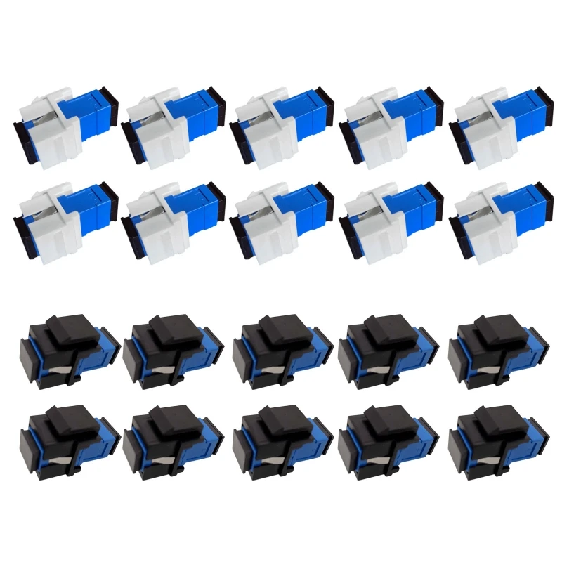 10-Pack Duplex SCUPC for APC Connectors jacks Adapter Fiber Keystone jacks Snap Fitting
10-Pack Duplex SCUPC for APC Connectors jacks Adapter Fiber Keystone jacks Snap Fitting