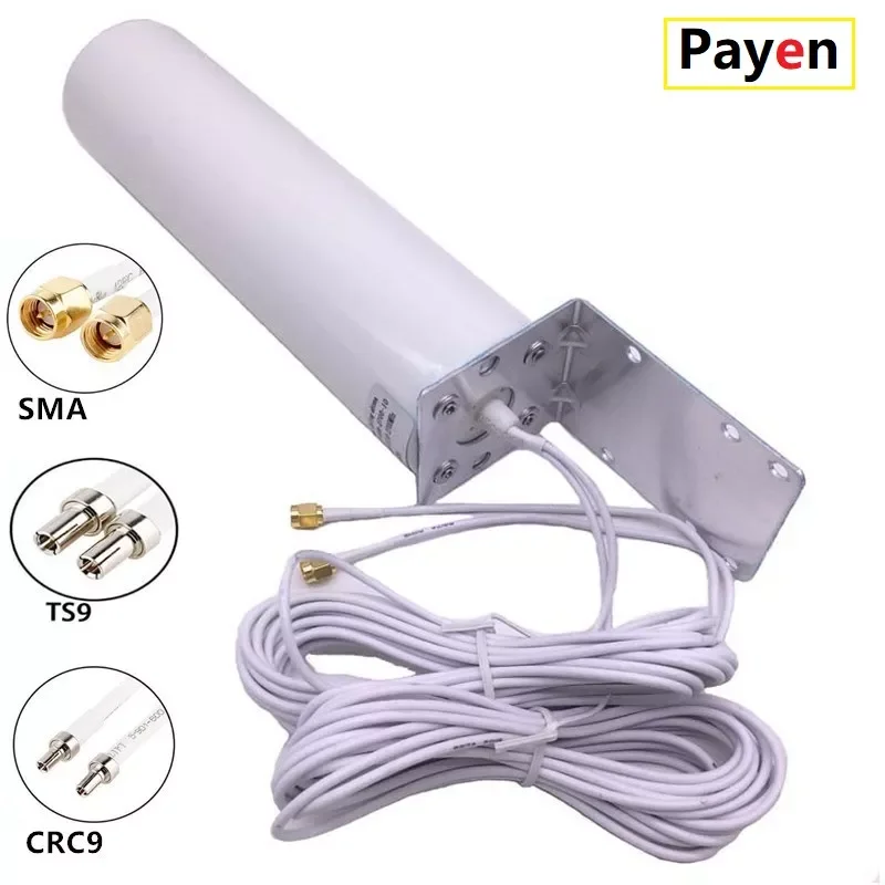 NEW LTE External Antennna Outdoor with 5m Dual SlIder CRC9/TS9/SMA Connector for 3G 4G Router Modem
NEW LTE External Antennna Outdoor with 5m Dual SlIder CRC9/TS9/SMA Connector for 3G 4G Router Modem